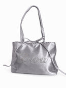 Pink Diva Bedazzled Satin Shoulder Bag